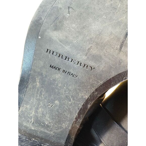 Burberry Pryle Boots Women 37 Black House Check Leather - Picture 11 of 11